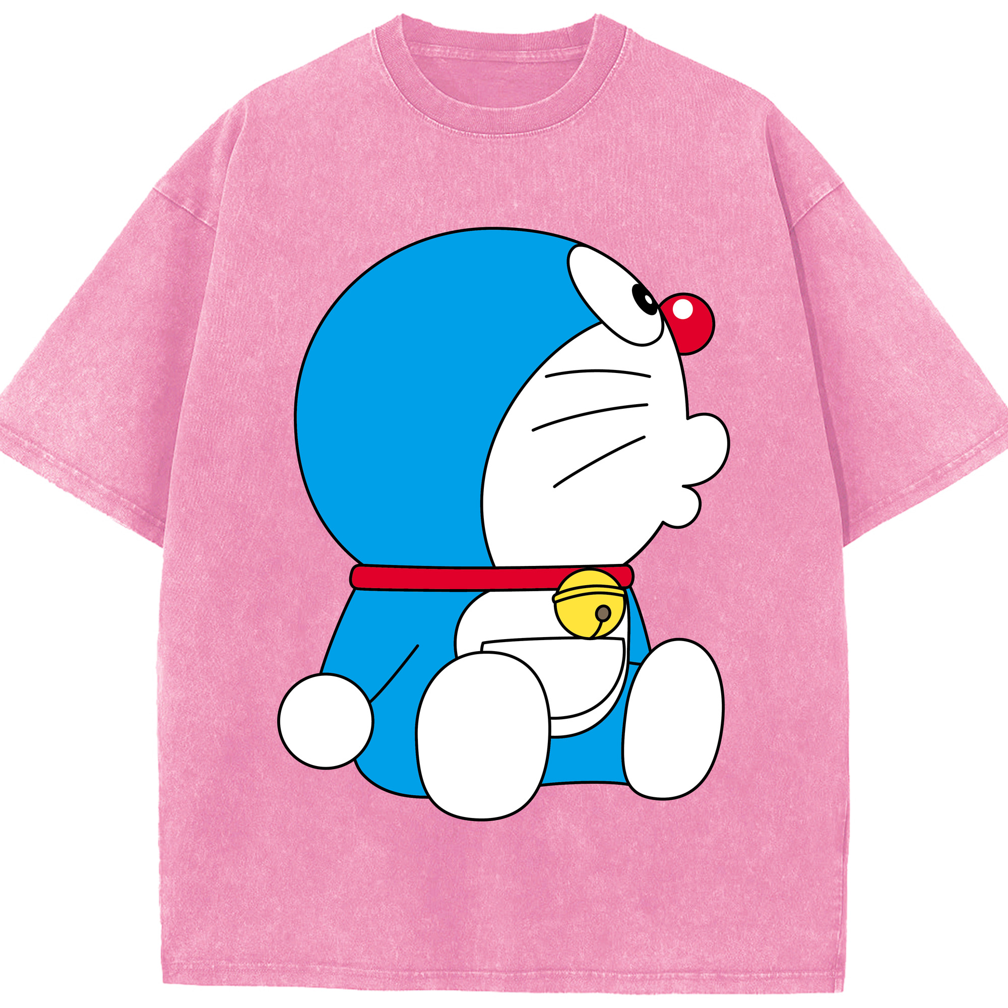（画像用） ドラえもん Doraemon 綿100% ヴィンテージ風 半袖Tシャツ（フロントプリント）